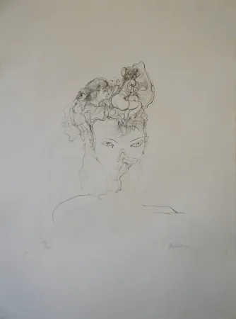 Grabado Bellmer - Jeune-fille