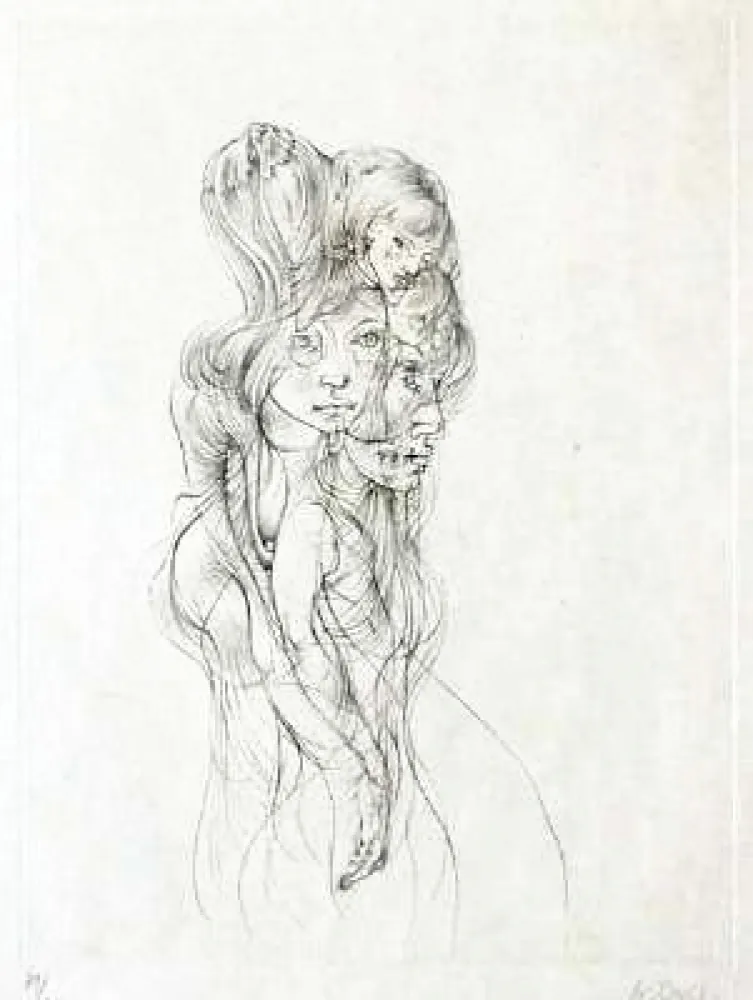 Punta Seca Bellmer - Jeunes filles