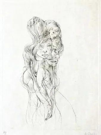 Punta Seca Bellmer - Jeunes filles