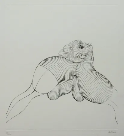 Aguafuerte Bellmer - La Céphalopode