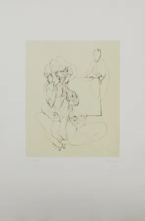 Aguafuerte Y Aguatinta Bellmer - La table parlante