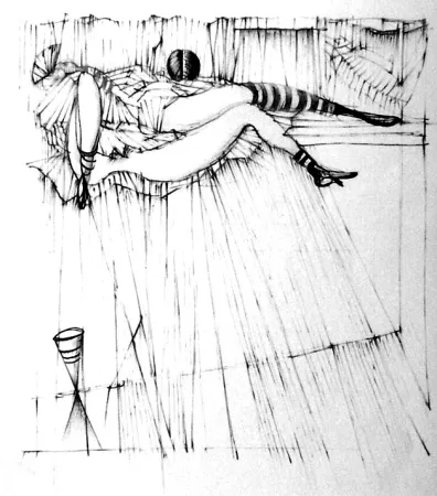 Aguafuerte Bellmer - La toupies