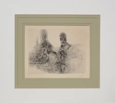 Grabado Bellmer - Le Vermoulu et le Plissé