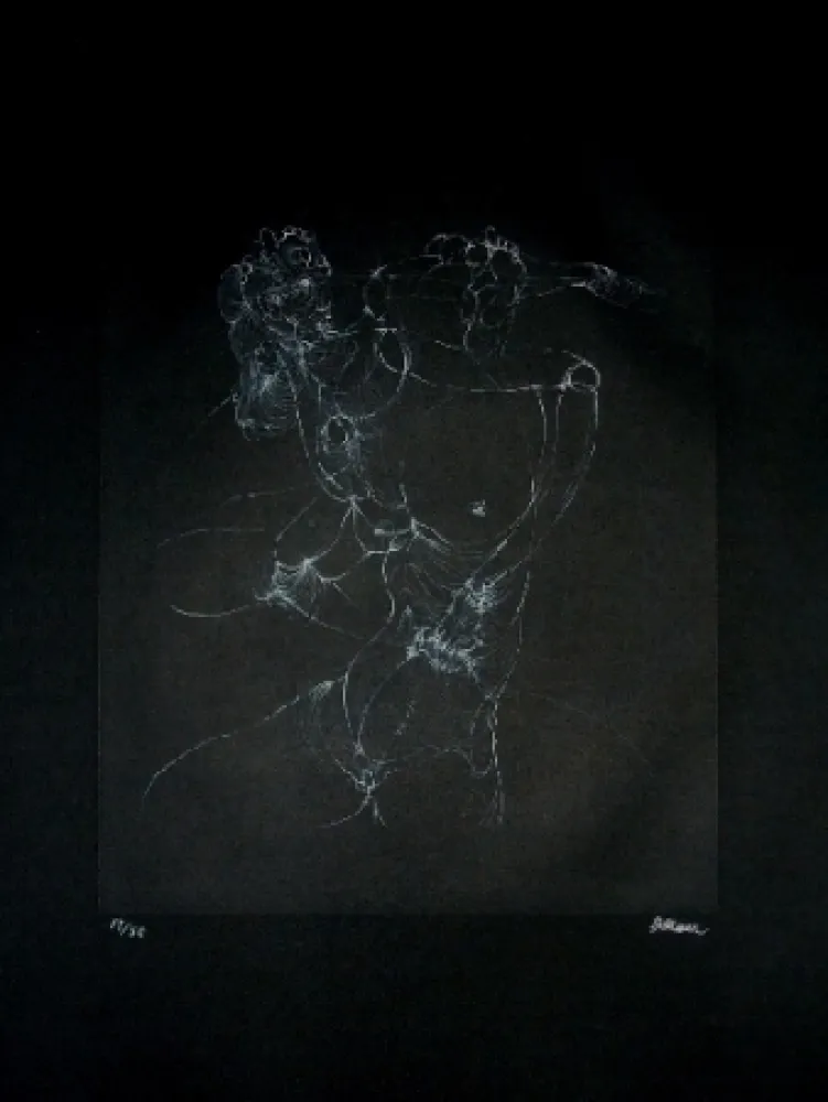 Aguafuerte Bellmer - L'inceste