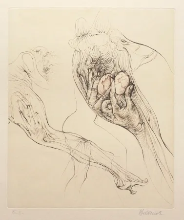 Grabado Bellmer - L'Oeuf