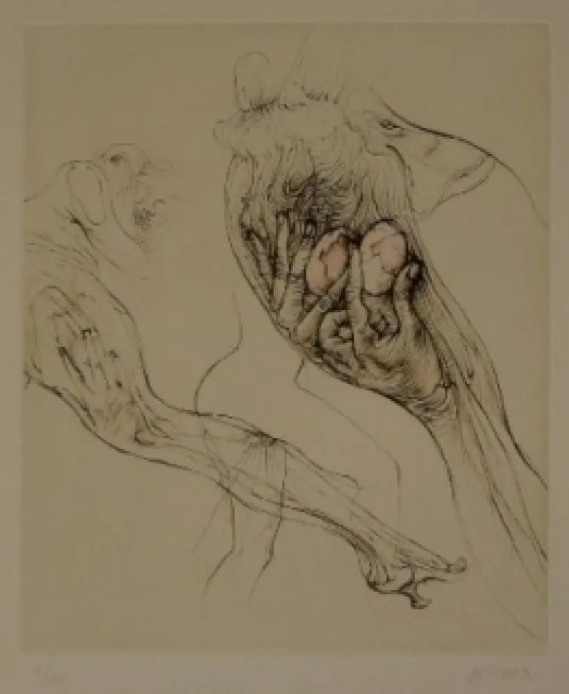 Aguafuerte Bellmer - L'Oeuf