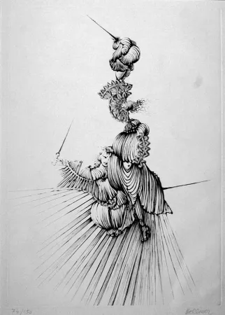 Aguafuerte Bellmer - Miroir de Songes