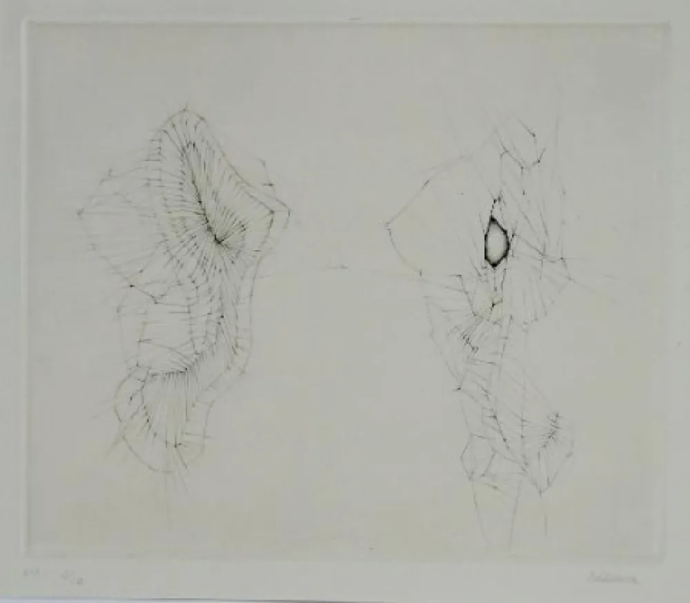 Aguafuerte Y Aguatinta Bellmer - Mon arrestation du 26 août