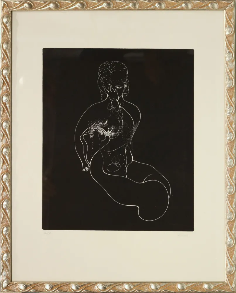 Aguafuerte Bellmer - Nudo immobile