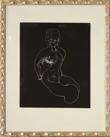 Aguafuerte Bellmer - Nudo immobile