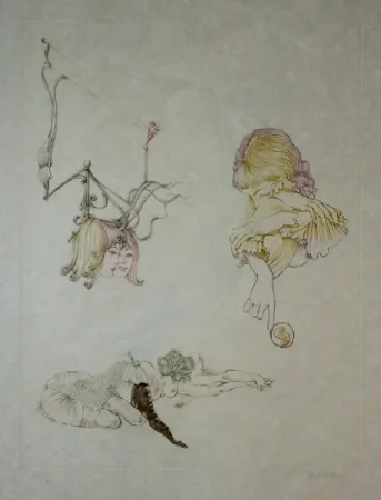 Aguafuerte Y Aguatinta Bellmer - Oeillades ciselées 9