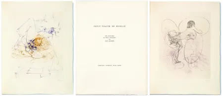 Libro Ilustrado Bellmer - PETIT TRAITÉ DE MORALE. 10 gravures en couleurs signées (Visat 1968)