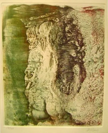 Grabado Bellmer - Petite fille et la mort