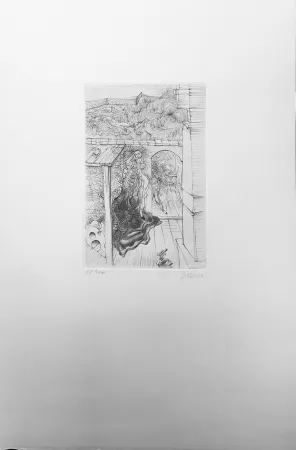 Aguafuerte Bellmer - Retable (1971)