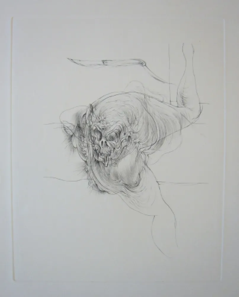 Aguafuerte Bellmer - Sans titre