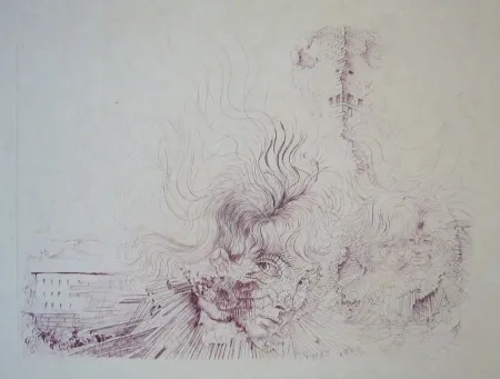 Aguafuerte Bellmer - Sans titre