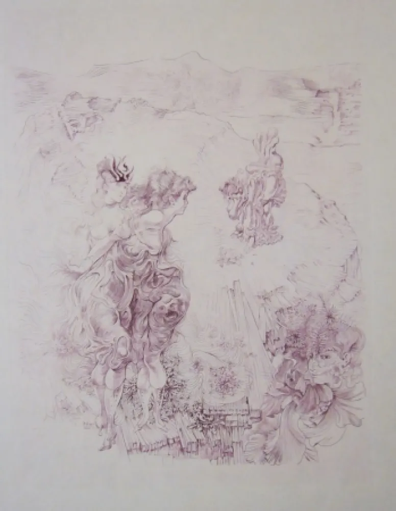 Aguafuerte Bellmer - Sans titre