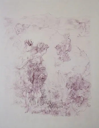 Aguafuerte Bellmer - Sans titre