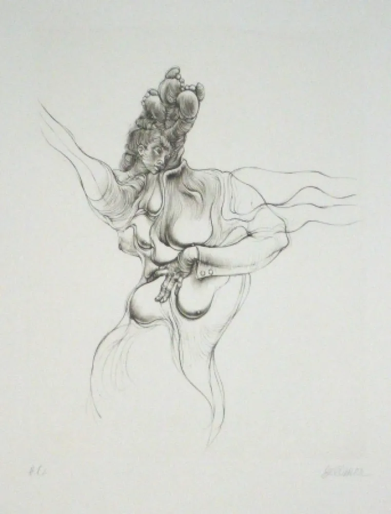 Aguafuerte Y Aguatinta Bellmer - Sans titre