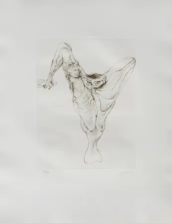 Aguatinta Bellmer - Sexe oiseau