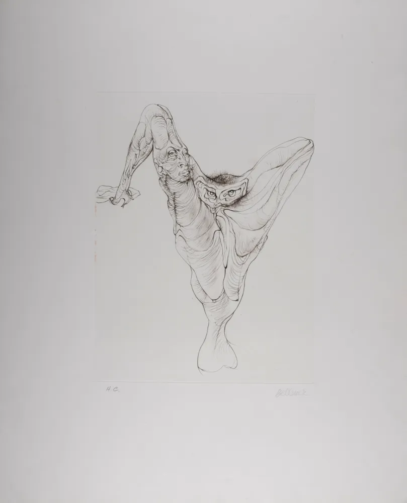 Aguafuerte Bellmer - Sexe Oiseau