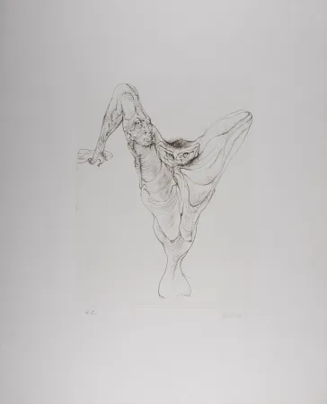 Aguafuerte Bellmer - Sexe Oiseau