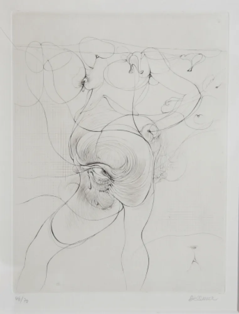 Grabado Bellmer - The Body and Eye 