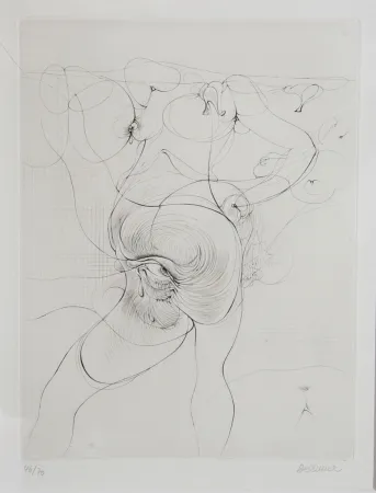 Grabado Bellmer - The Body and Eye 