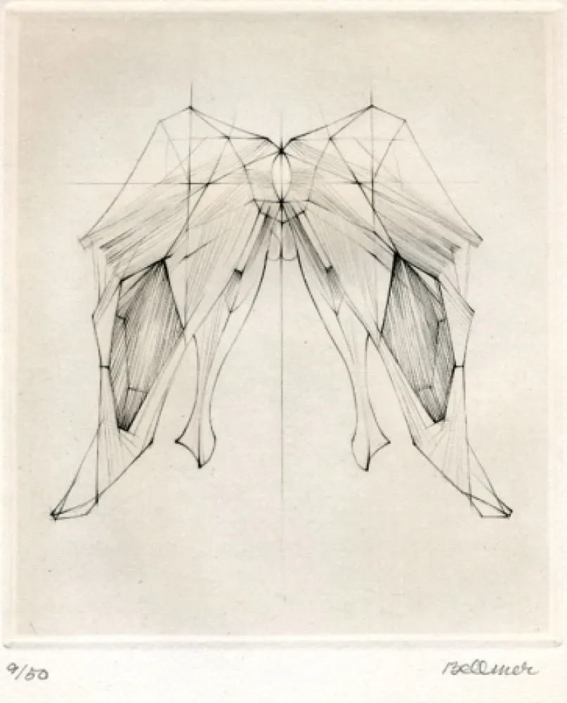 Grabado Bellmer - Untitled abstraction