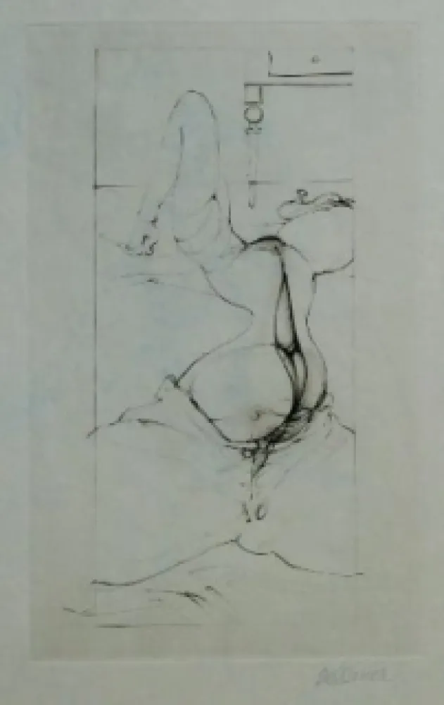 Aguafuerte Bellmer - Variations autour de Madame Edwarda