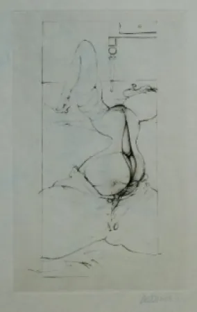 Aguafuerte Bellmer - Variations autour de Madame Edwarda