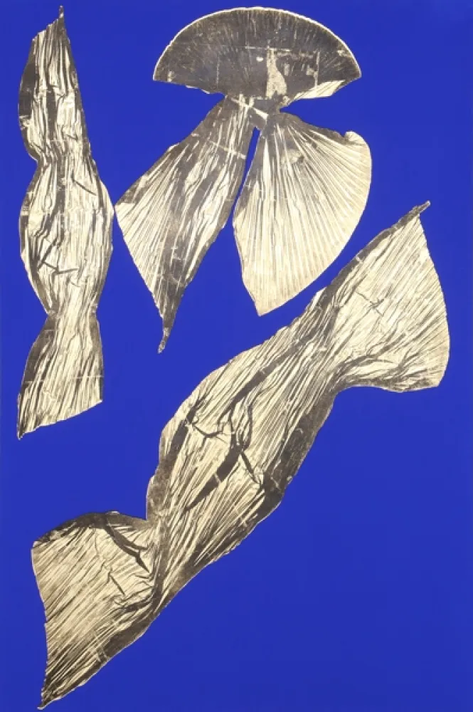 Litografía Benglis - Dual Nature (Blue) I