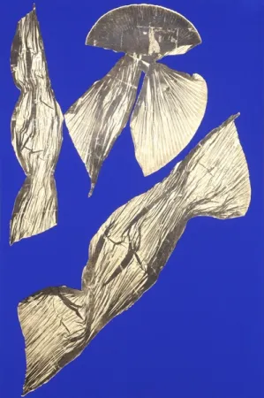 Litografía Benglis - Dual Nature (Blue) I