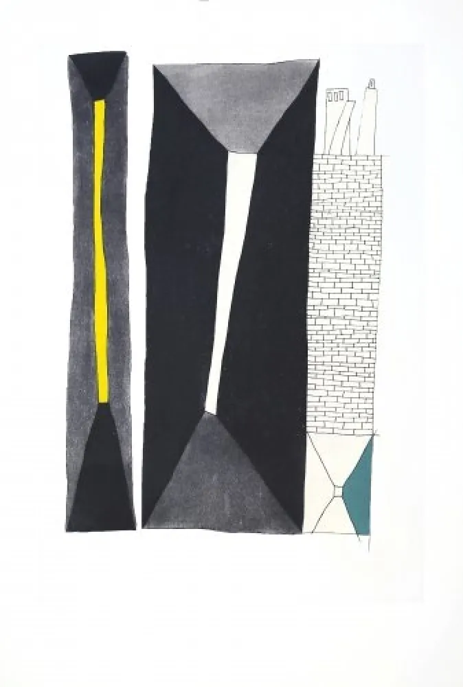 Aguafuerte Y Aguatinta Benmayor - Pasillo con muro