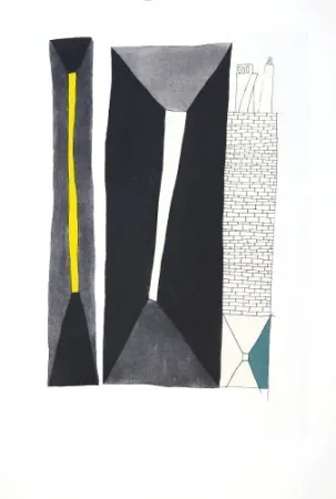 Aguafuerte Y Aguatinta Benmayor - Pasillo con muro