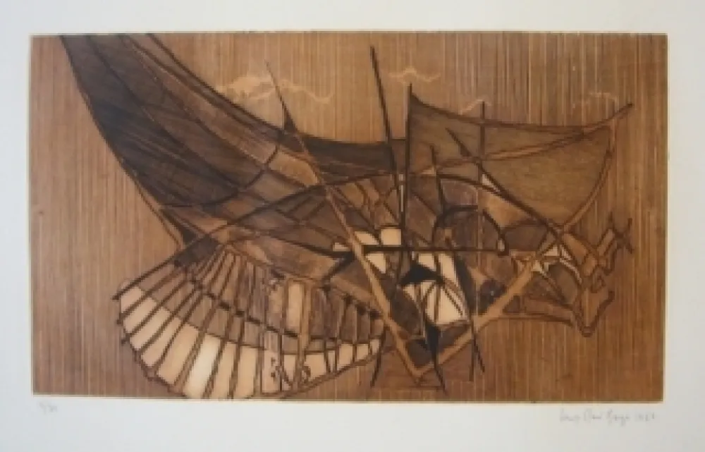 Grabado Berge - Araignée