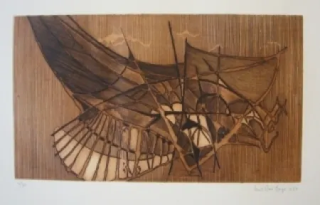 Grabado Berge - Araignée