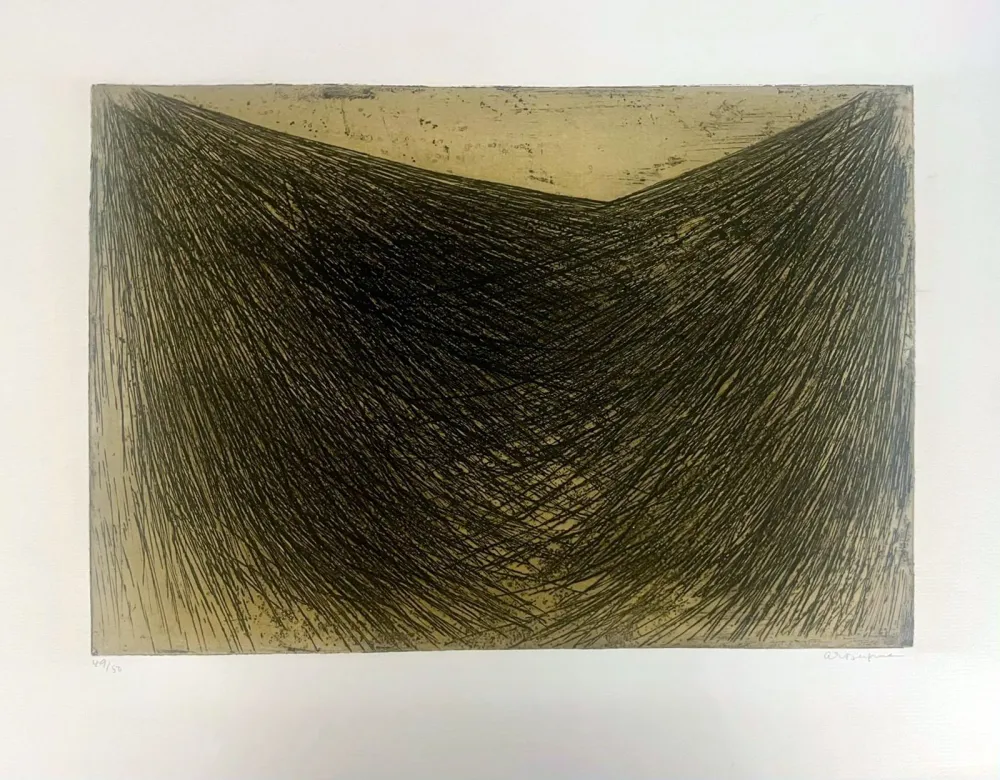 Aguafuerte Bergman - G 30-1958 Vallée 