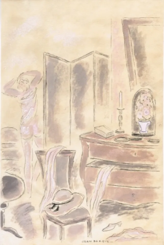 Libro Ilustrado Berque - Le bruit du silence.  Gouaches originales de Jean Berque.