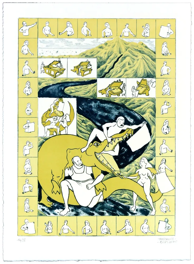 Litografía Berthemet - Sans titre