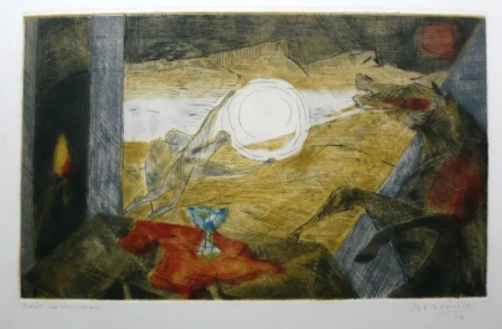 Grabado Bertholle - Sans titre