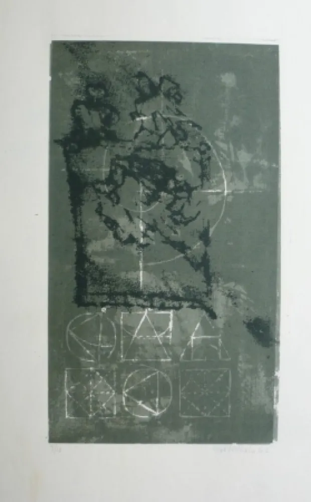 Litografía Bertholo - Composition 