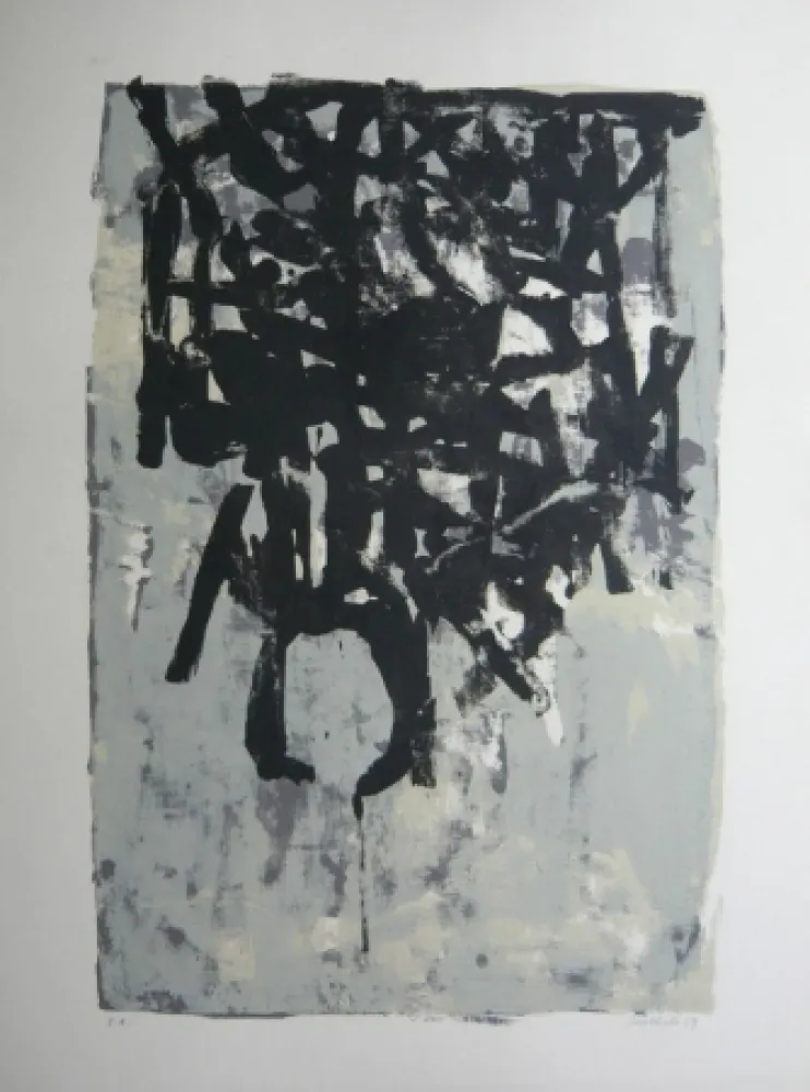 Litografía Bertholo - Composition 