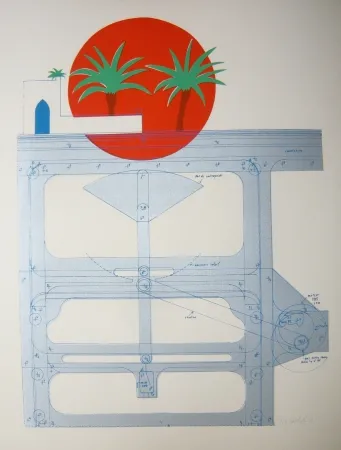 Litografía Bertholo - Sans titre