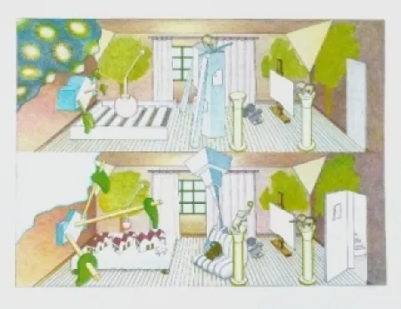 Litografía Bertholo - Sans titre