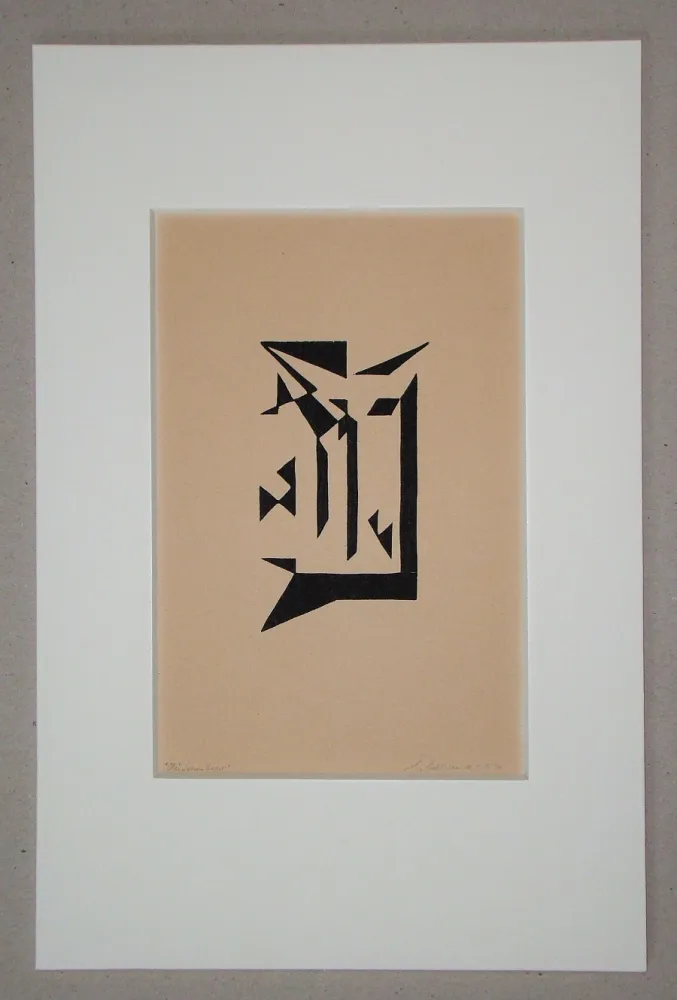 Grabado En Madera Bertrand - Cloisonnement