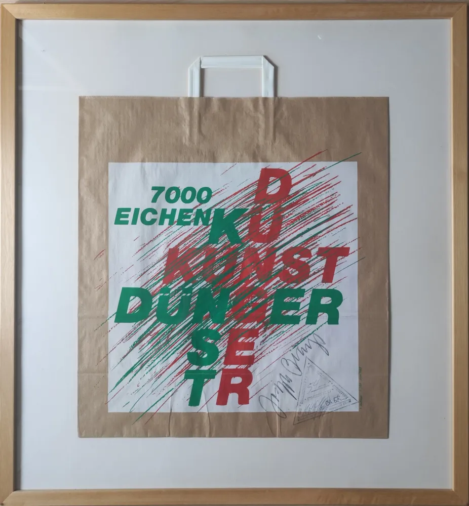 Serigrafía Beuys - 7000-Eichen-Tüte, 1982. 
