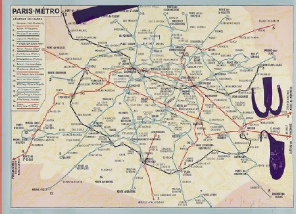 Litografía Beuys - Initiation Gauloise