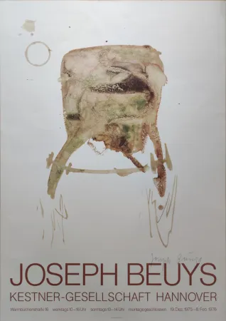 Serigrafía Beuys -  Kestner-Gesellschaft Hannover, 1976. 