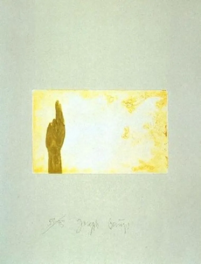 Aguatinta Beuys - Schwurhand